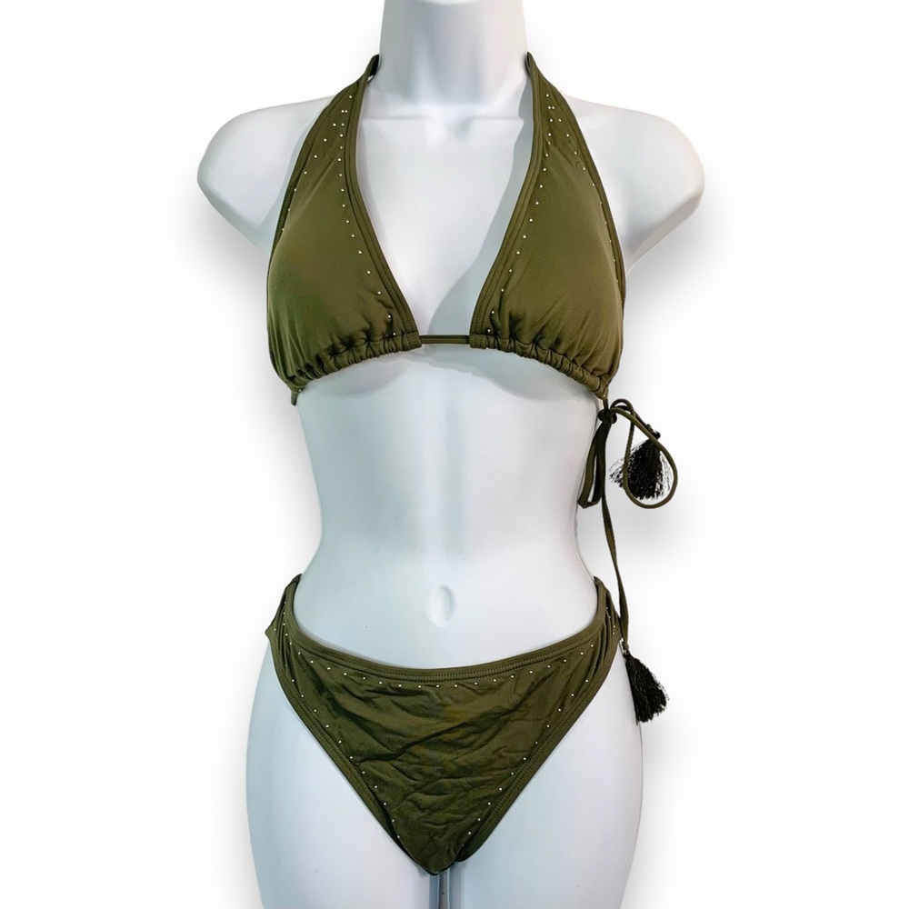 VINCE CAMUTO Studded String Bikini Sz M